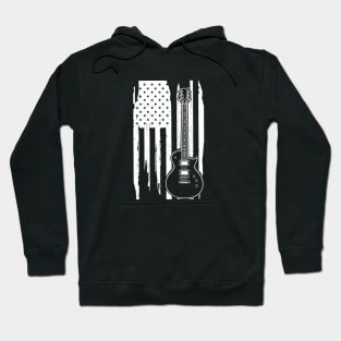 Guitar American Flag b Hoodie